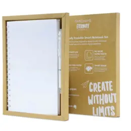Santhome Eternity Reusable Notebook & Pen Set White Display